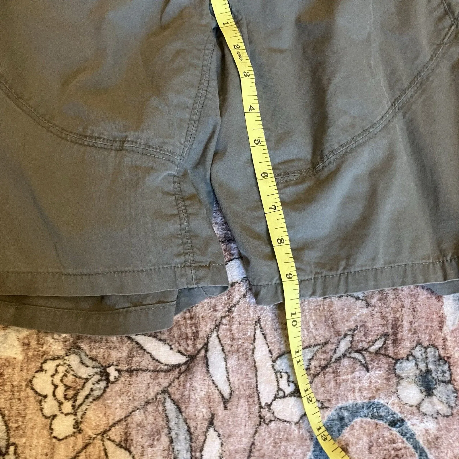 Kuhl Shorts Womens 6 Green Splash 9.5 Inseam Hiking Cargo Outdoor Camping Trail - Image 2