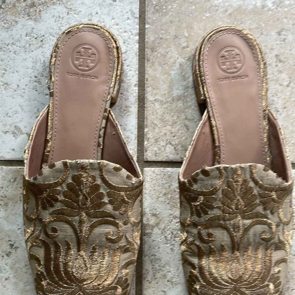 Tory Burch Carlotta Brocade Mules - Image 4