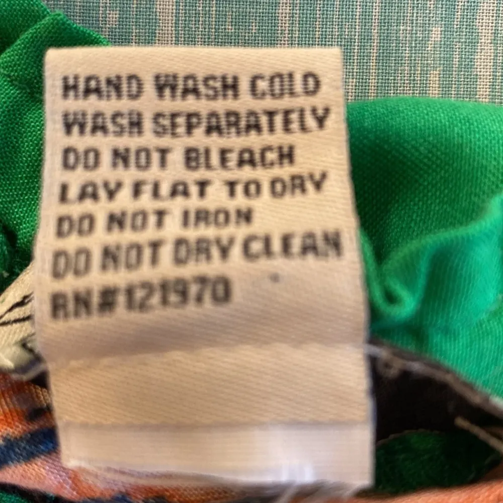 Free Market by Flying Tomato scoop elastic neck short sleeve tropical dress L - Image 7