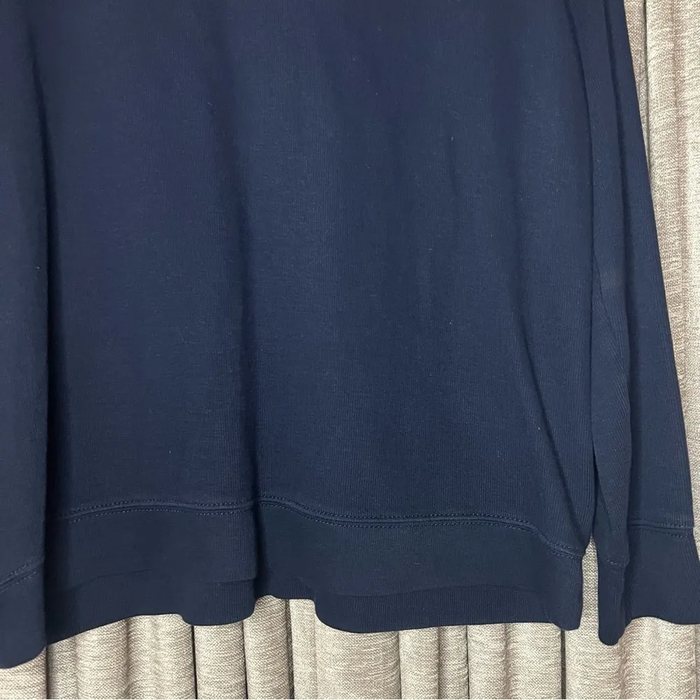 Lauren Ralph Lauren Blue Knit Collared Quarter Button Up Shirt Size Extra Large - Image 13