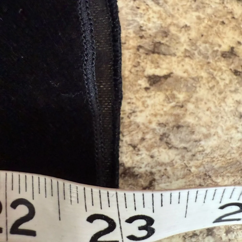 Elegant Black Long Sleeve Fitted Blouse Size XS - Image 7