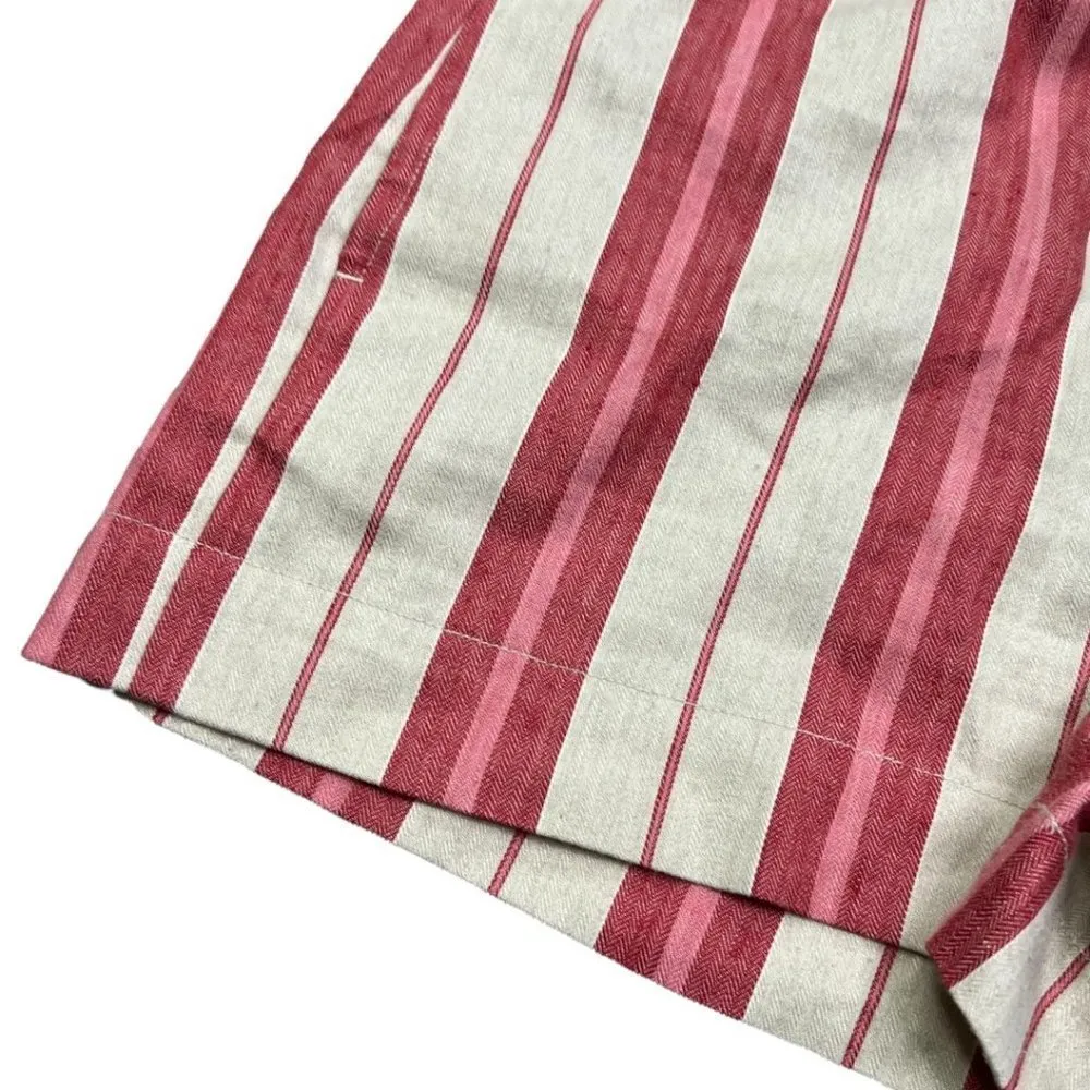 𝅺linen Blend Ralph Lauren Sport Striped Shorts Preppy - Image 3