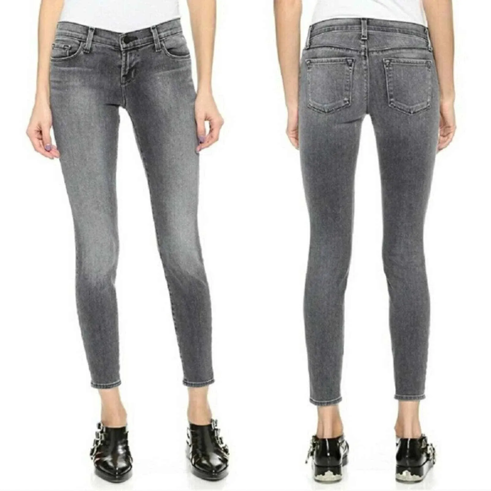 J Brand Skinny Crop Faithful Jeans 29 GUC - Image 2