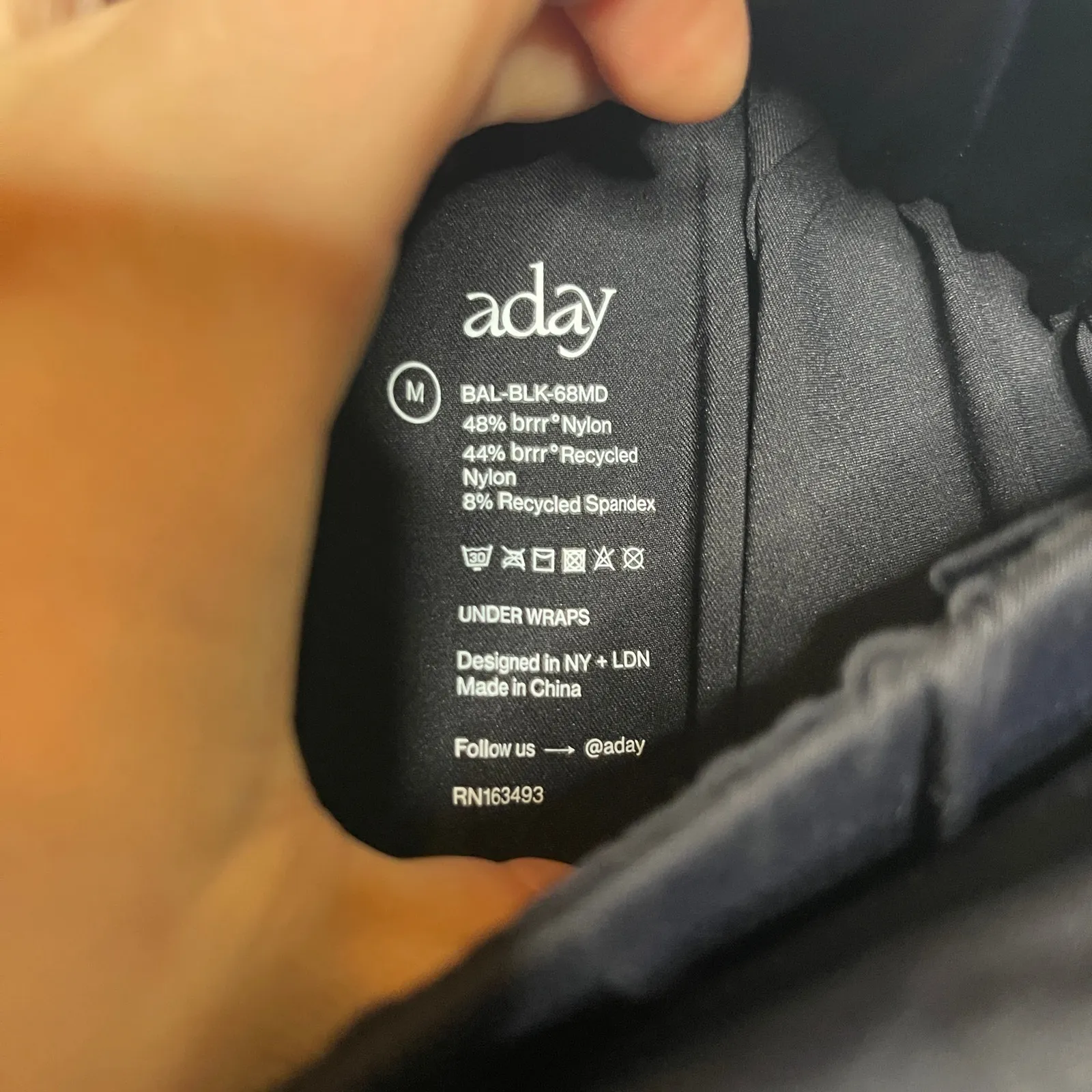 ADAY Under Wraps Black high waist crop Pants Sz M - Image 8