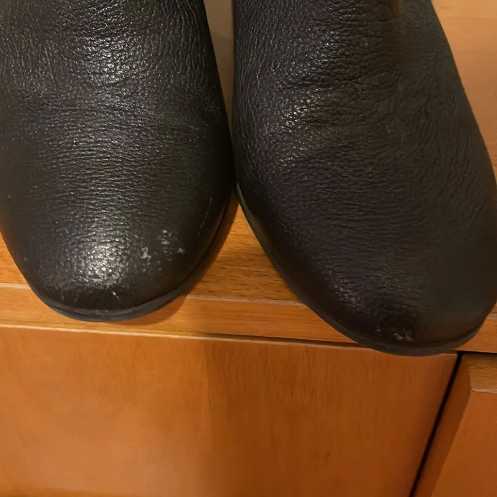 Kenneth Cole Black Ankle Booties with Side‎ Zipper - Image 2