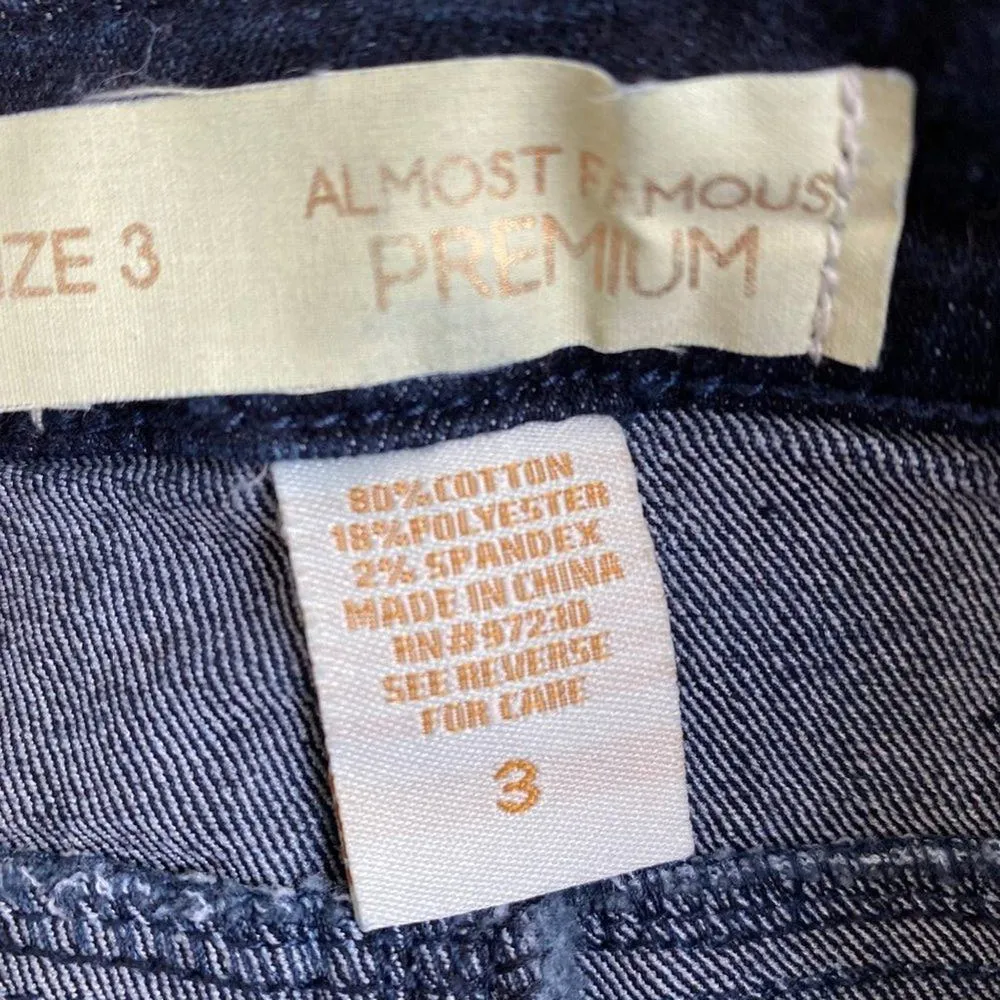 Almost Famous sz 3‎ high waist short shorts jean shorts - Image 5