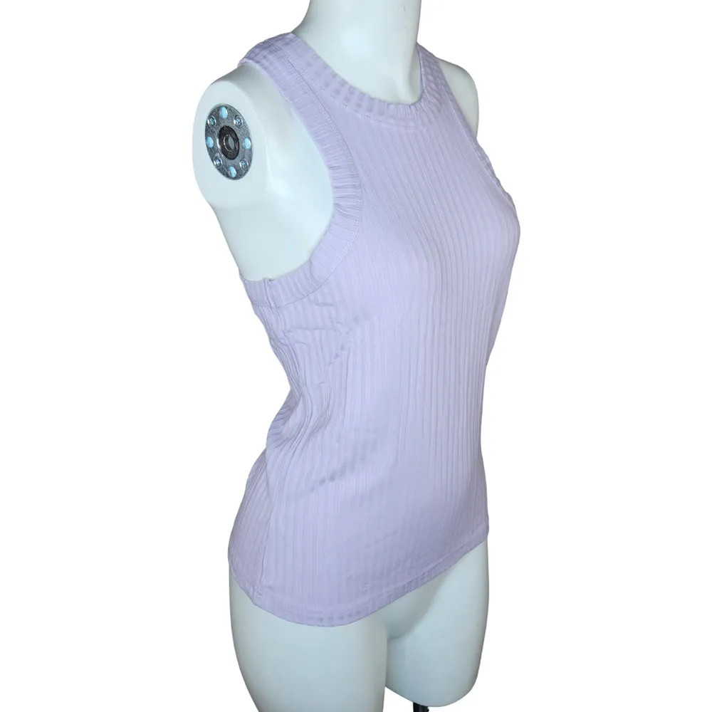 Free People Movement Womens Medium Blissed Out Ribbed Tank Lilac Dew Berry - Image 10