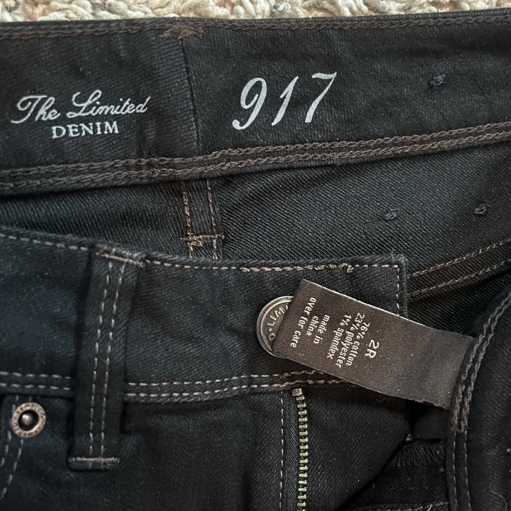 NEW The Limited 917 Low Rise Skinny Jeans Denim Black Dark Wash Size 2 Stretchy - Image 6