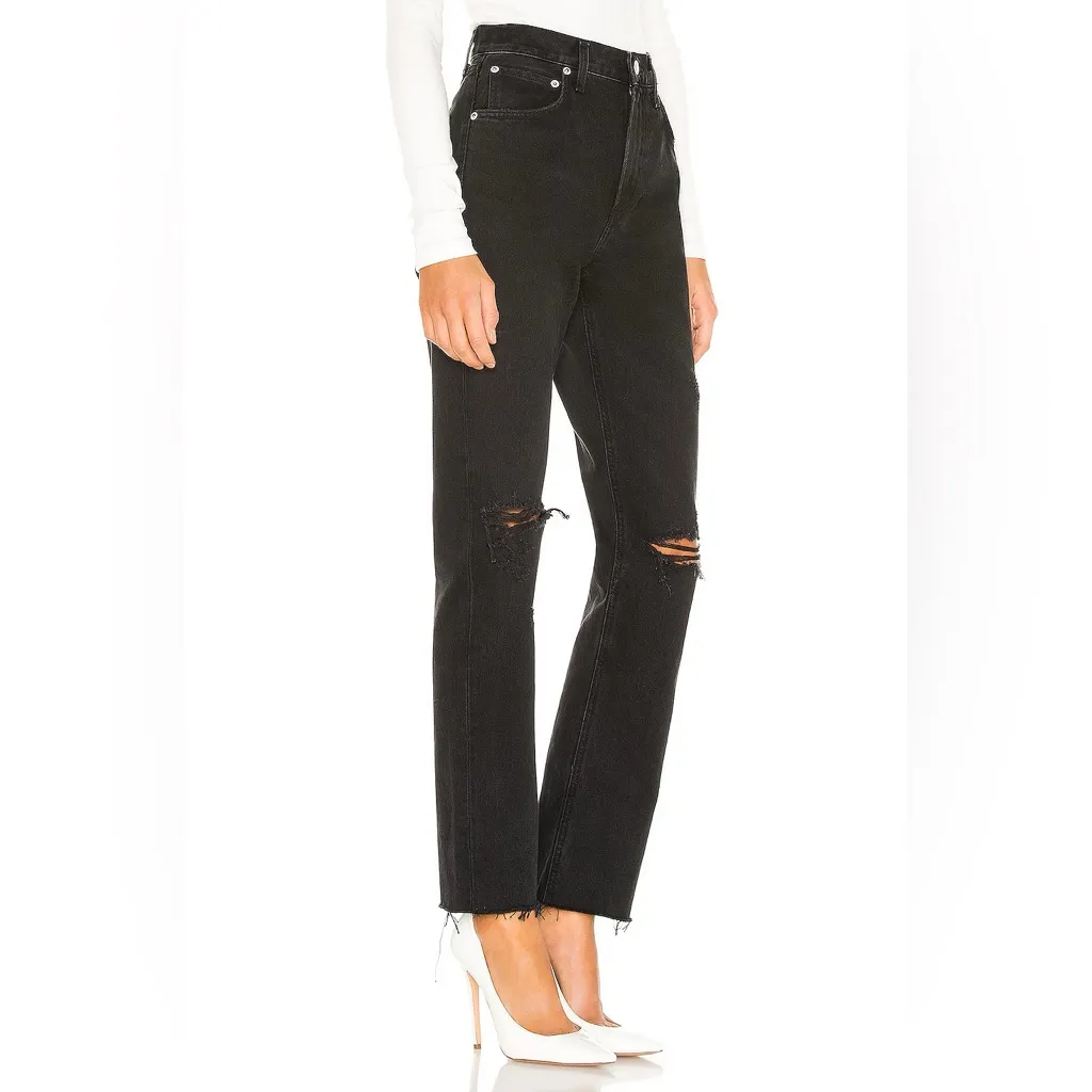 AGOLDE Cherie High Rise Straight Jeans - Image 14