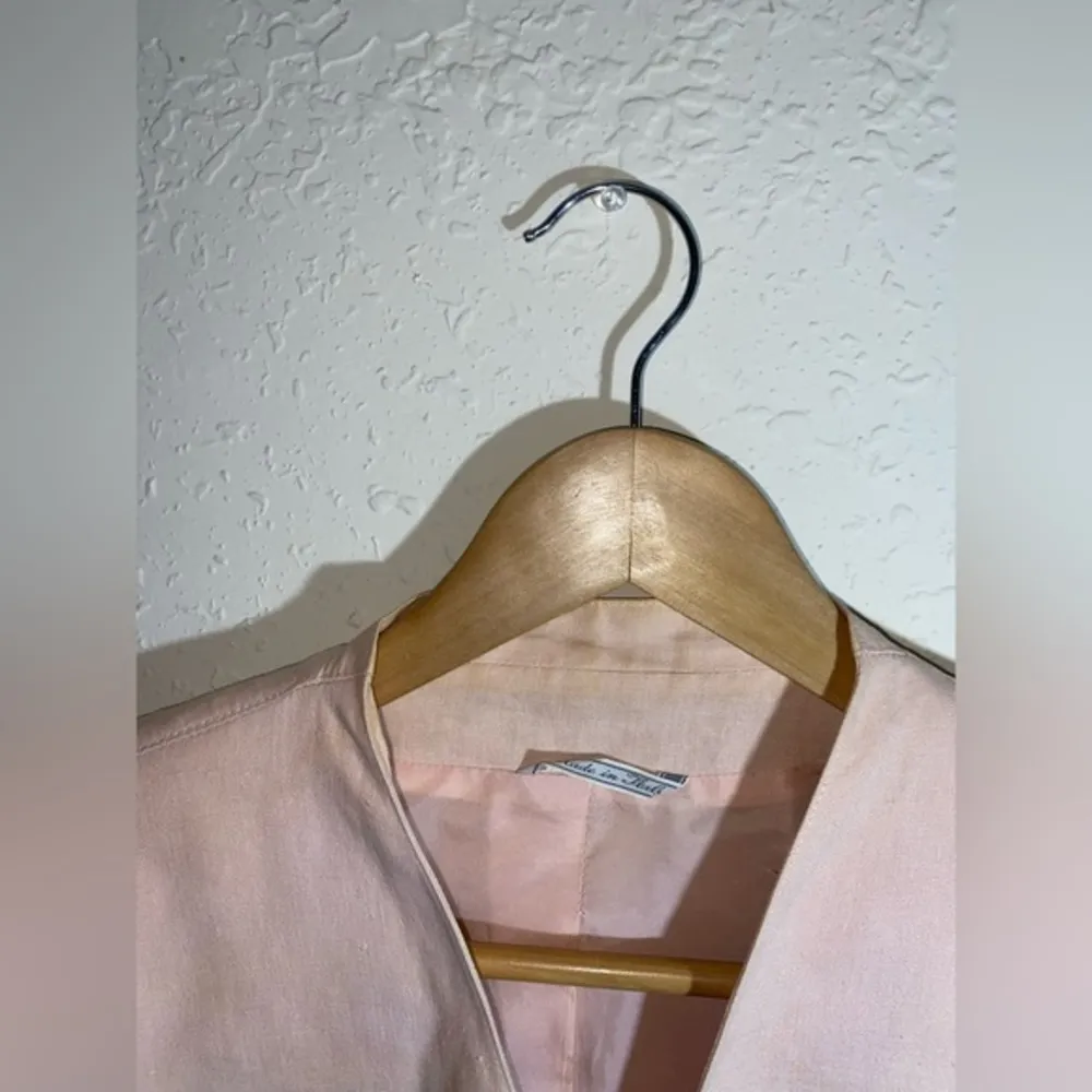 Rare Vintage Gianni Versace‎ 100% Silk Made In Italy Pink Blazer ( 8 ) - Image 8