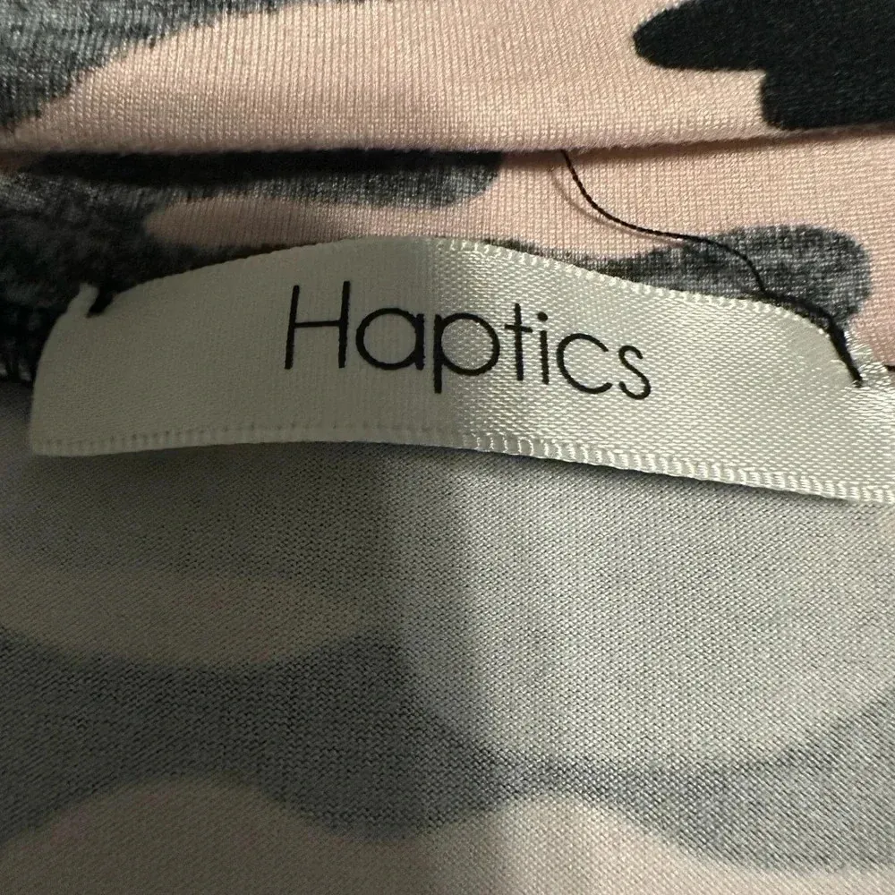 Haptics Tank Top Size Small Pink Camo Athleisure Running Active Front Knot - Image 2