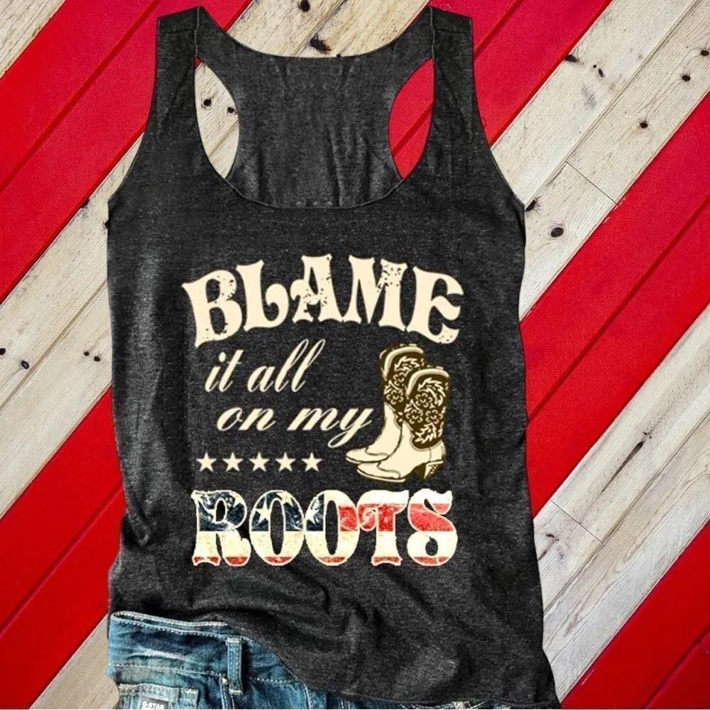 Black cute tank top with song lyrics by Garth Brooks on front! Size XL - Image 2