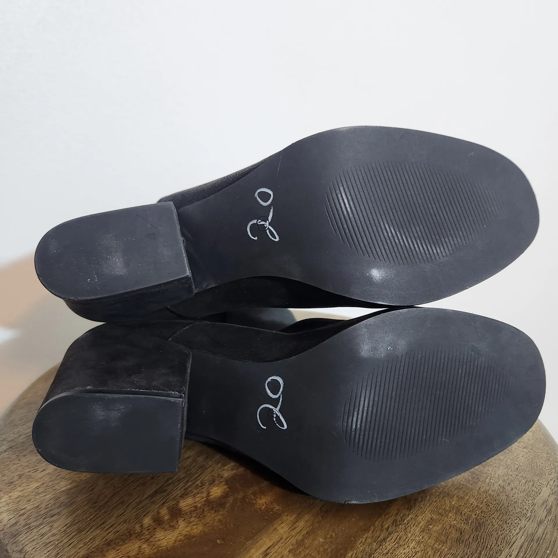 MIA Black Ankle Boots Size 10 MIA Black Faux Leather Heeled Boots - Image 6