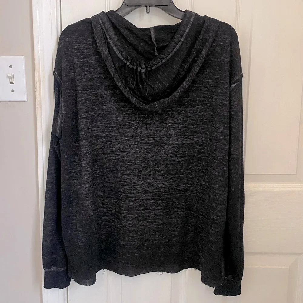 C&C California Lightweight Vintage Style Raw Hem Hooded Grateful Sweatshirt - Image 5