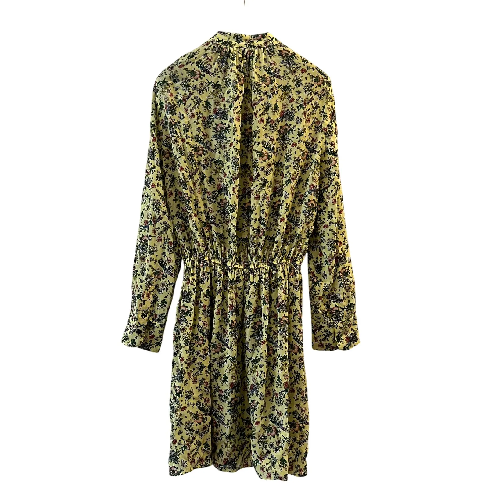 Zadig & Voltaire Rinka bloemen jurk viscose mini yelllow dress size XS C1 - Image 7