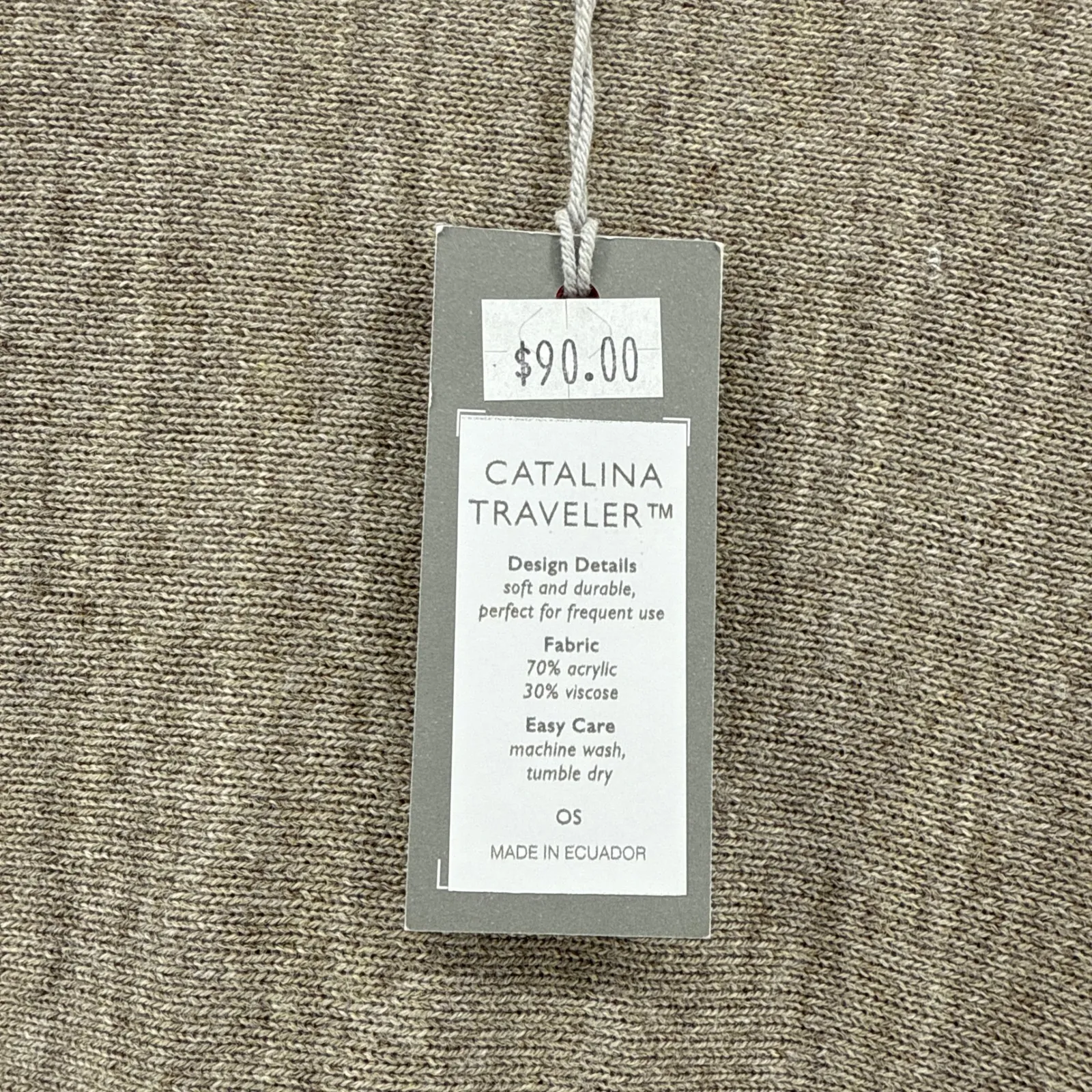 NWT MerSea Catalina Traveler Oversized Knit Sweater Taupe OS Boxy Oversized Tan Size undefined - Image 8