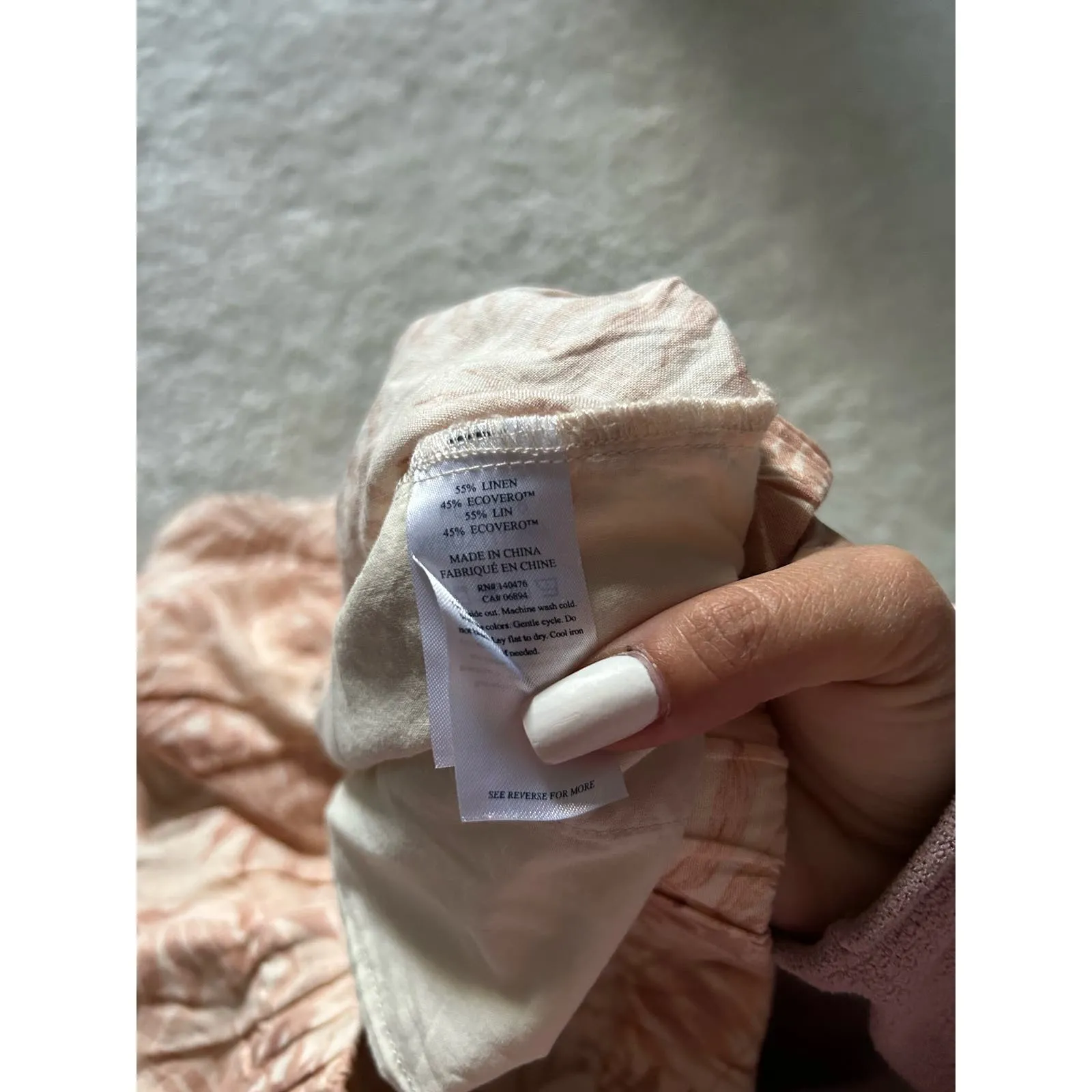 Faherty Paradise Cove‎ Linen Blend Short In Natural Size Large - Image 6