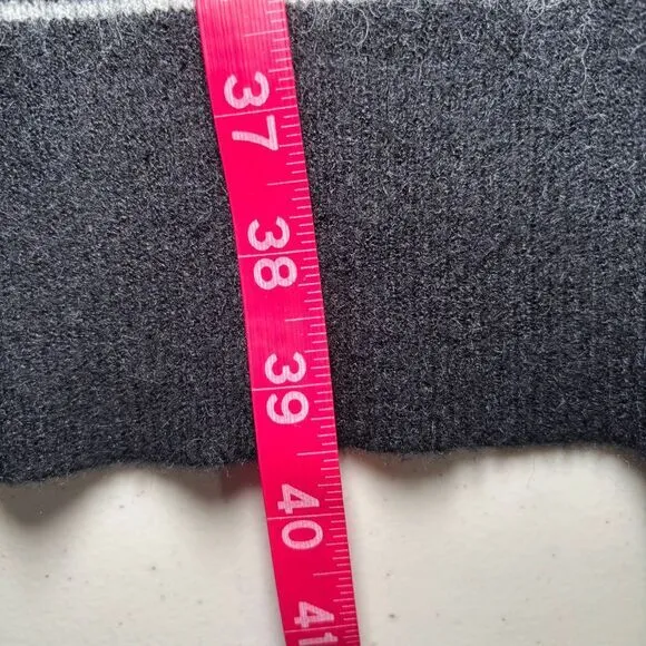 Leith Black White Windowpane Plaid Duster Cardigan Large‎ Soft Cozy Layers - Image 7