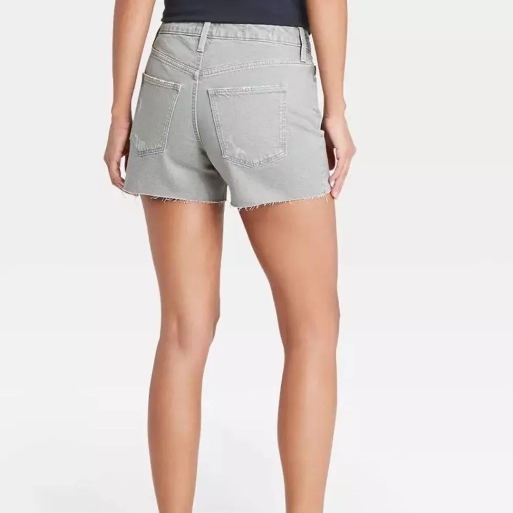 Women's Vintage Midi Shorts - Universal Thread - Dusty Olive - Image 4