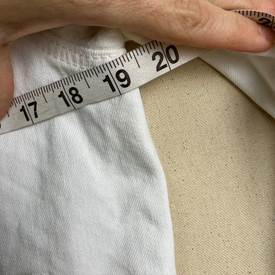 Lucky Brand The‎ Tomboy Trucker Jacket White Denim Size M/M Classic - Image 13