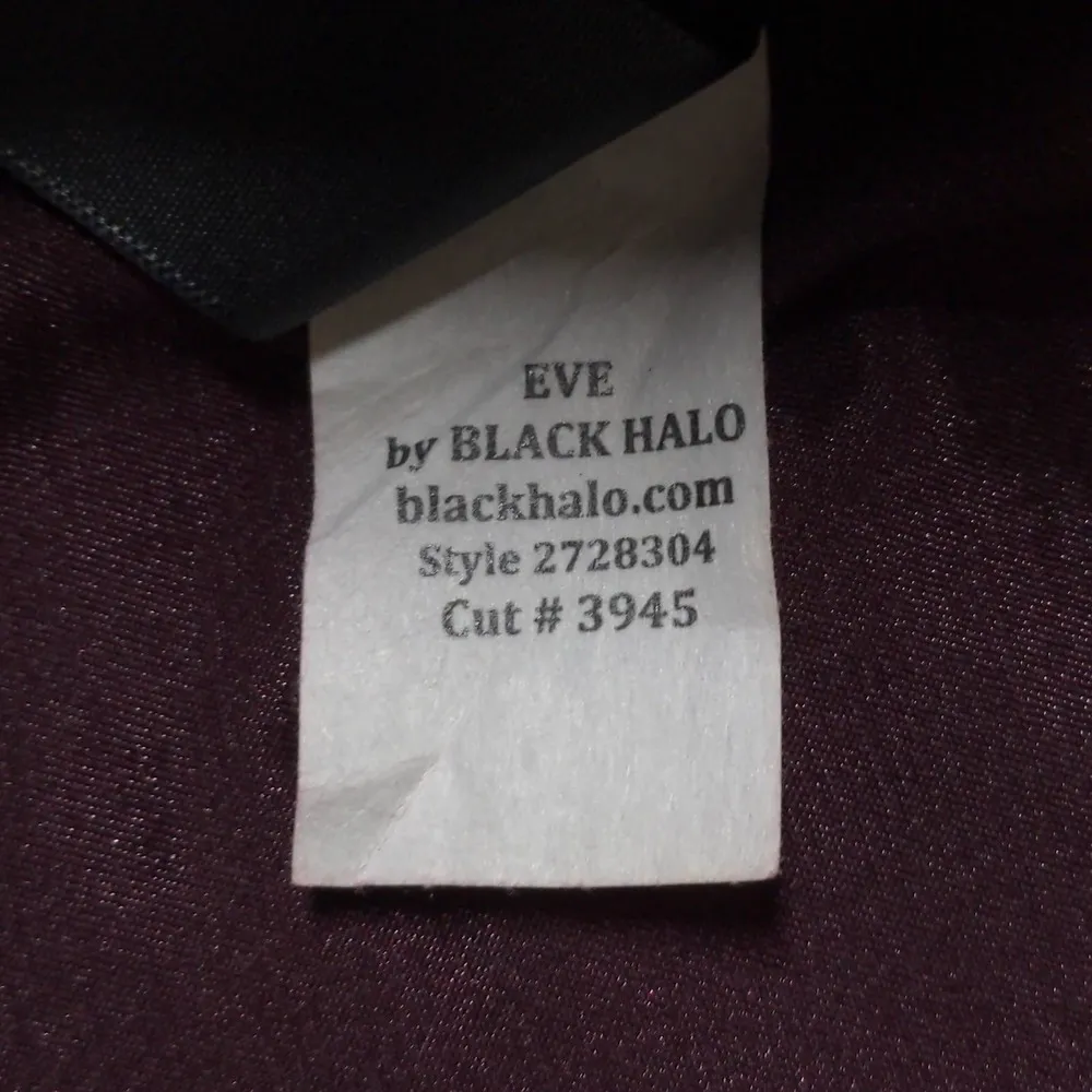 Black Halo Eve Dress Burgundy Halter Sleeveless Bow Velvet USA Gown 12 - Image 12