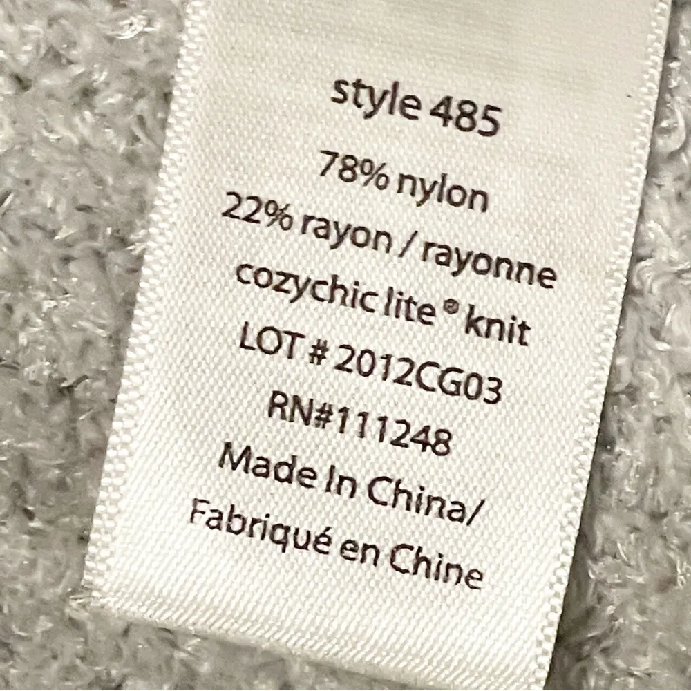 Barefoot Dreams Size Medium Cozy Chic Lite Gray Open Front Cardigan Sweater - Image 4