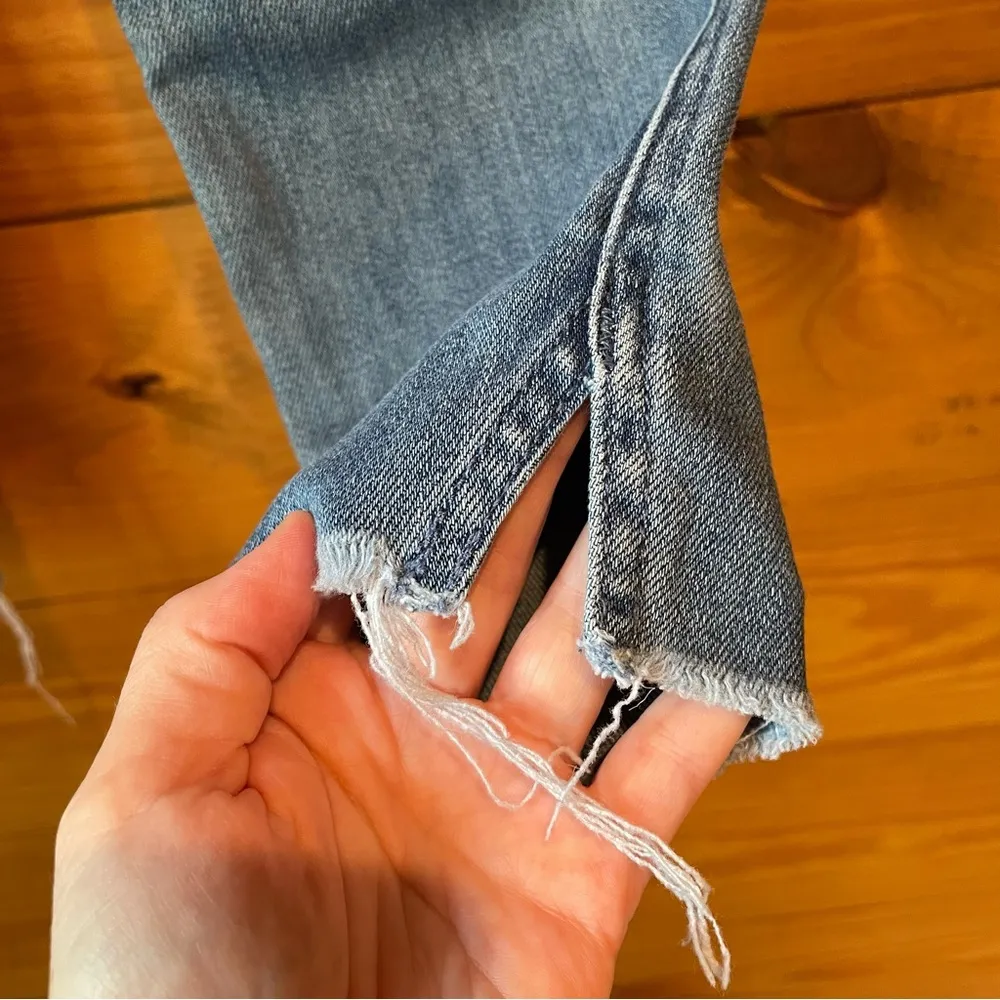 MOTHER The Vamp Fray Mid Rise Skinny Jeans in Crack The Whip 25 - Image 6