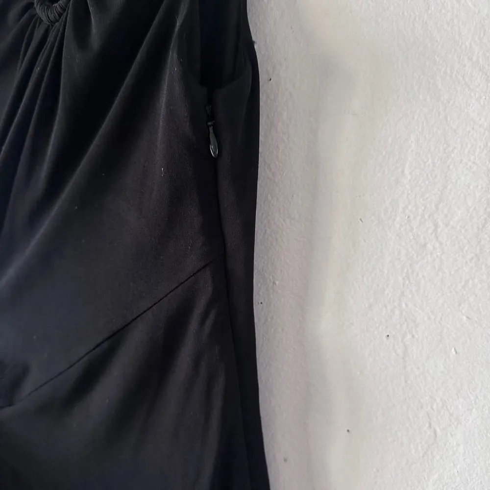 Laundry by Design Black Draped Midi Dress 10 • Holiday Party • NYE LBD - Image 5