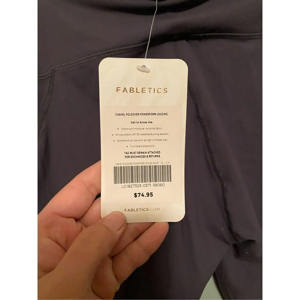 Fabletics Cashel Foldover PureLuxe Legging Purple Size XL NWT - Image 9