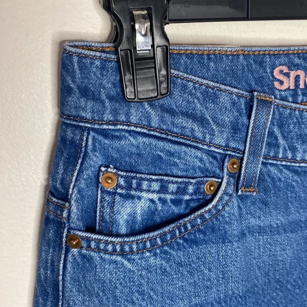 Mother SNACKS! High Waisted Twizzy Skimp tapered straight leg jeans size 26 - Image 7