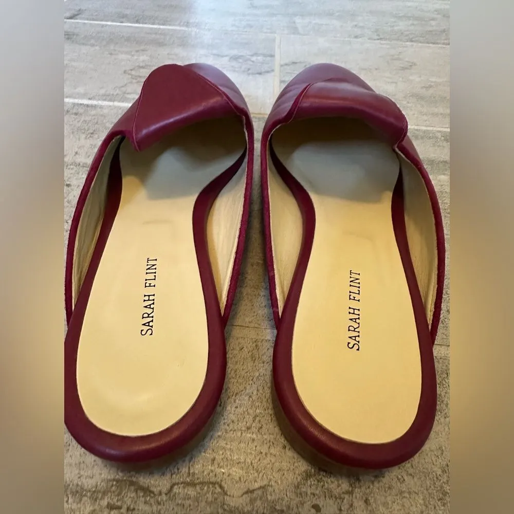 Sarah Flint Andrea Slide Wine 41 Red Size 10 - Image 4