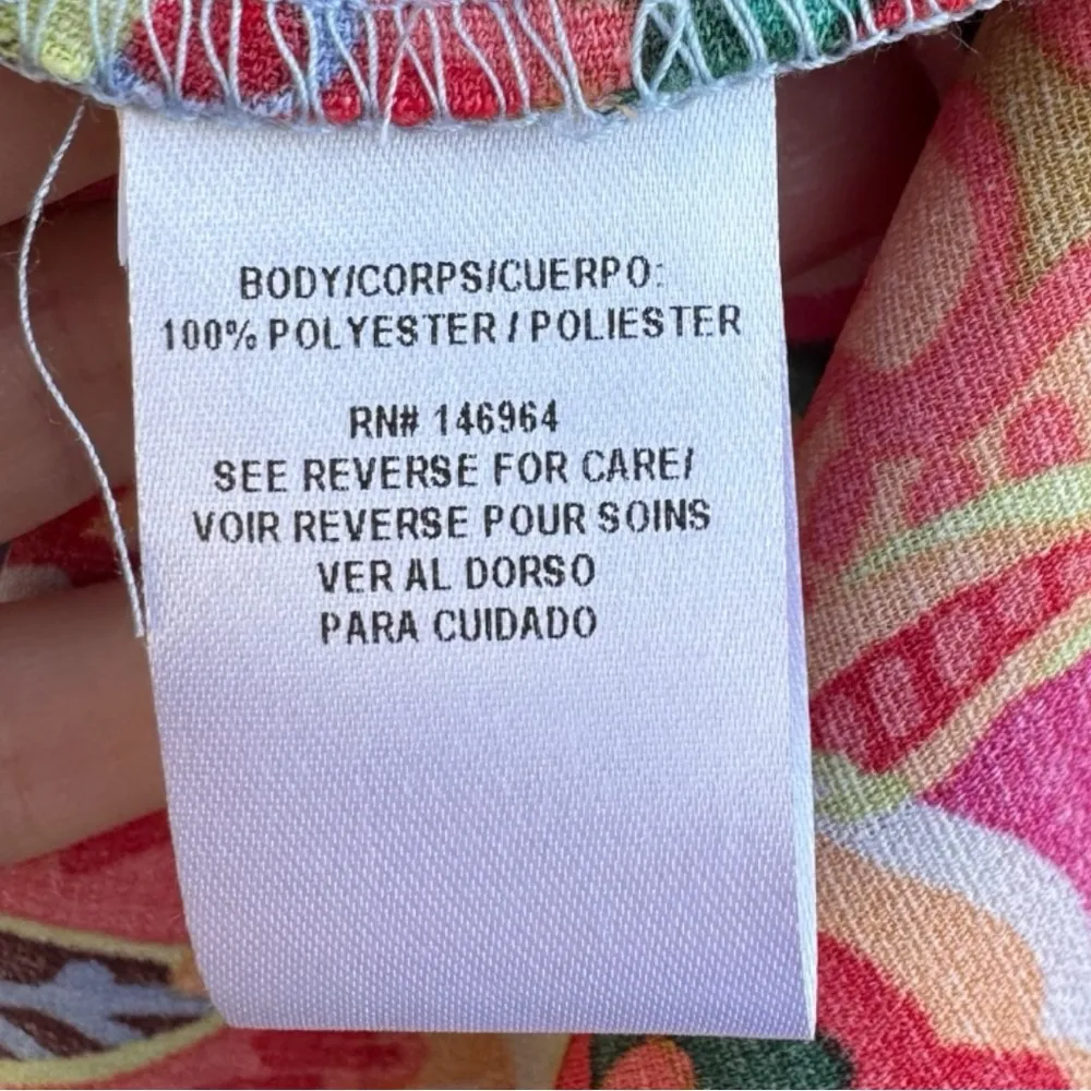 Maia Bright Floral Dress Pink Size 1X - Image 9