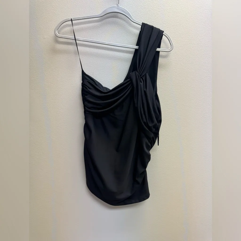 Ralph Lauren  Black One-Shoulder Tank Top - Image 2