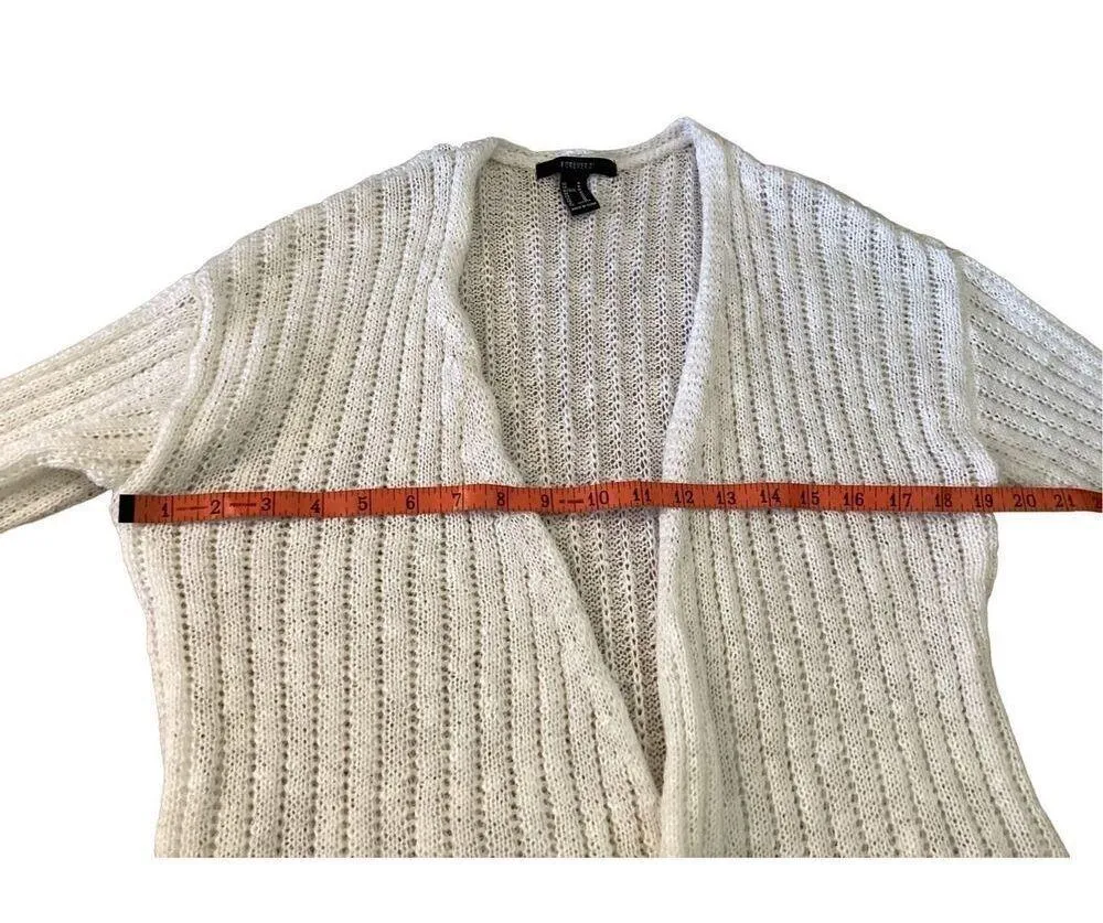 Forever 21 Knit Cardigan Sweater Preppy Everyday School Boho Bohemian - Image 8
