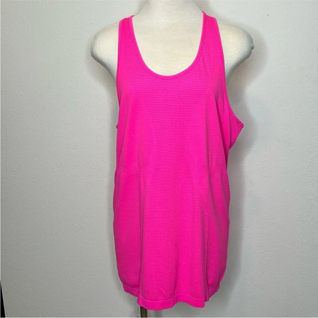 Zyia Activewear Vibrant Pink Racerback Tank Top Copper Charged NWOT Sz M Size M - Image 2