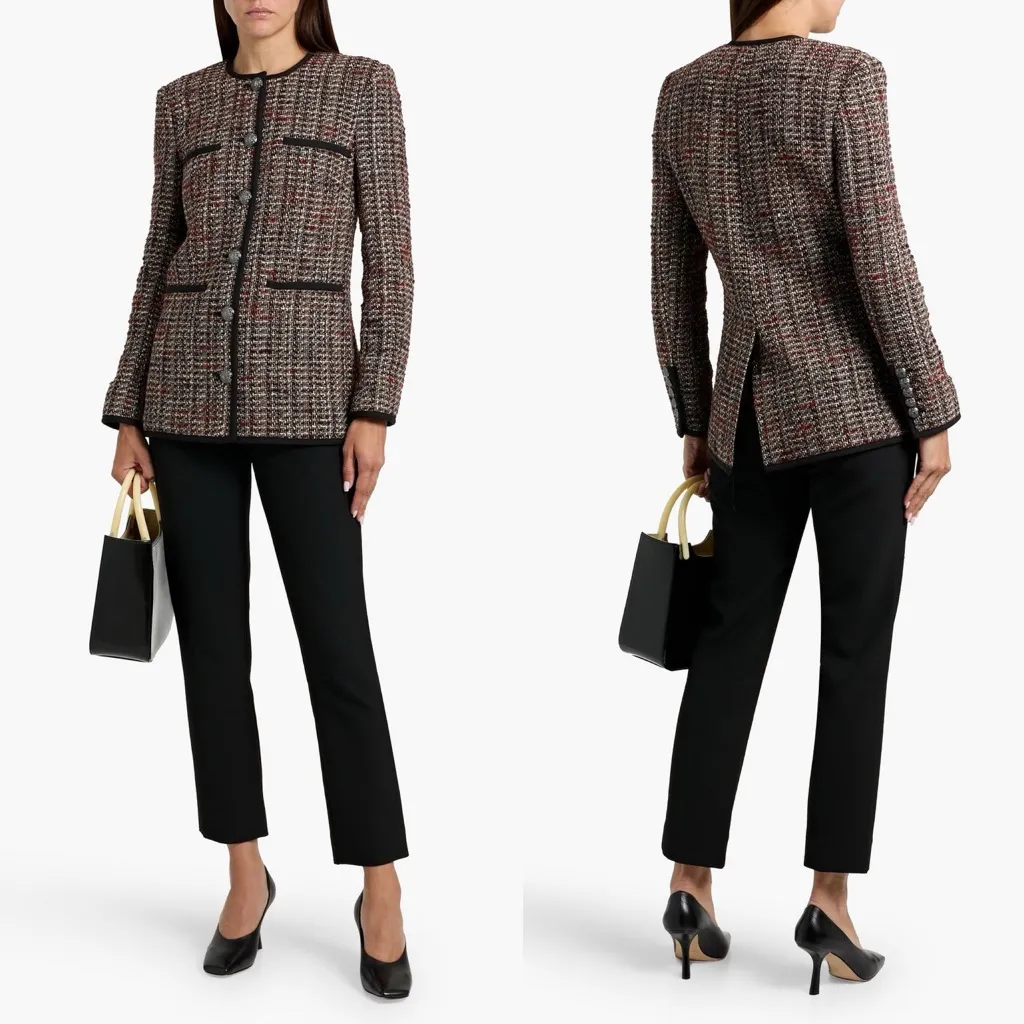 Veronica Beard Watkins Dickey Tweed Blazer Jacket 2 - Image 3