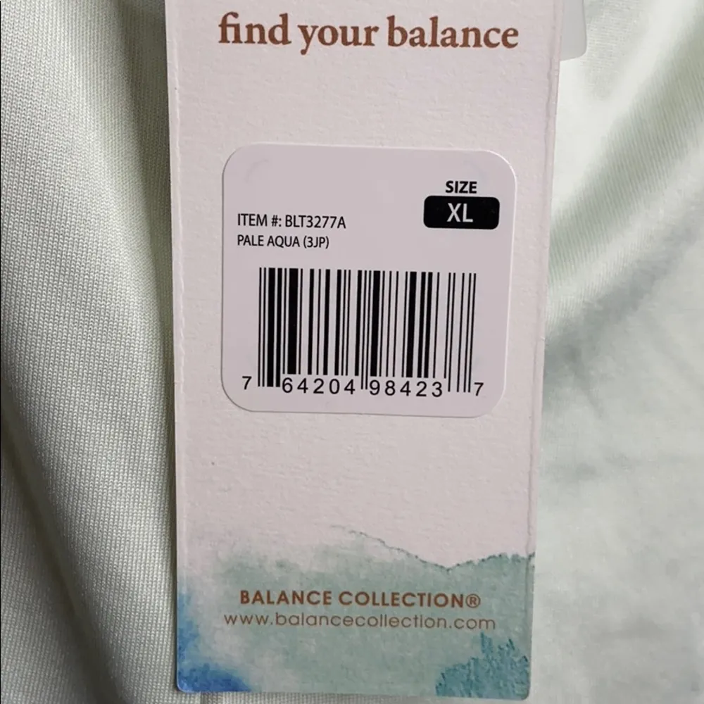 Balance Collection Women’s Aqua RacerBack Tank Top - Image 4