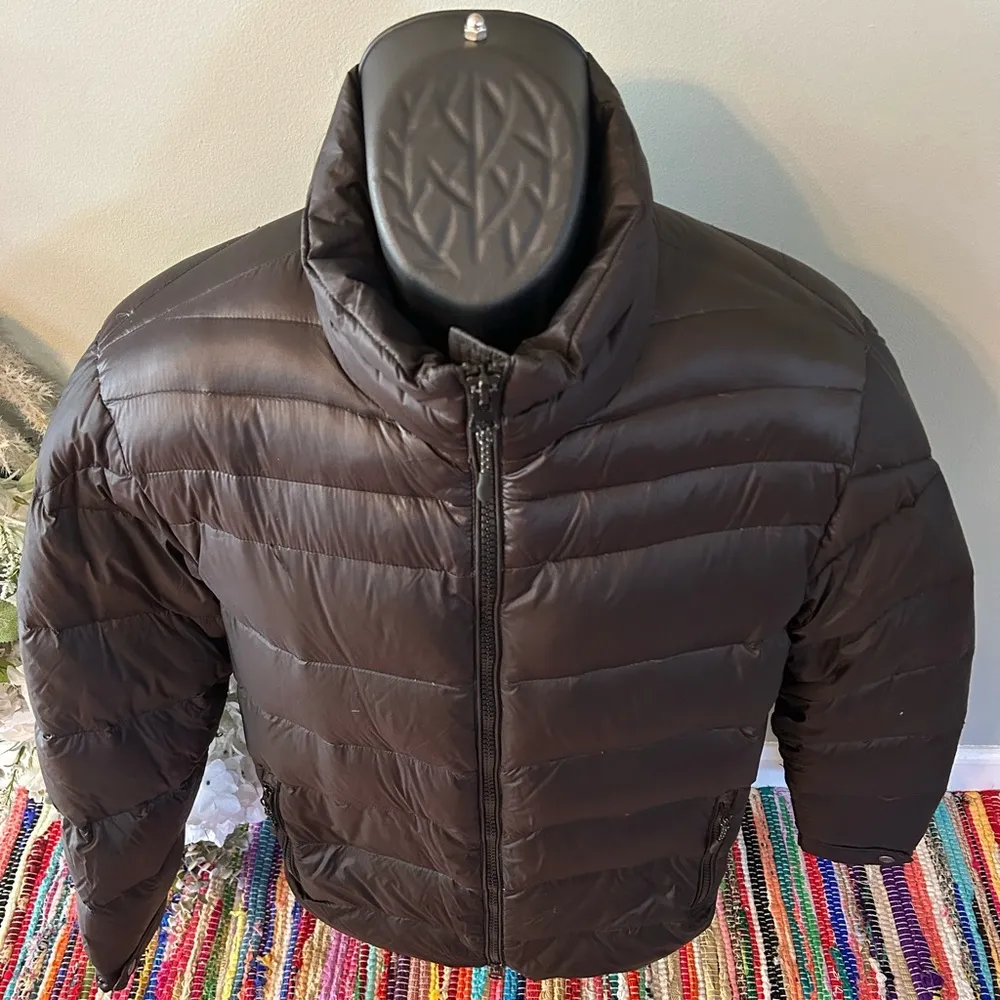 NEW Saks Fifth Avenue Premium Down Puffer Coat Ski Snow Jacket Black Medium - Image 4