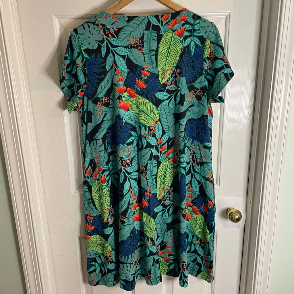 Go Softly Patio Tropical Print Women's Swim Cover - Image 6