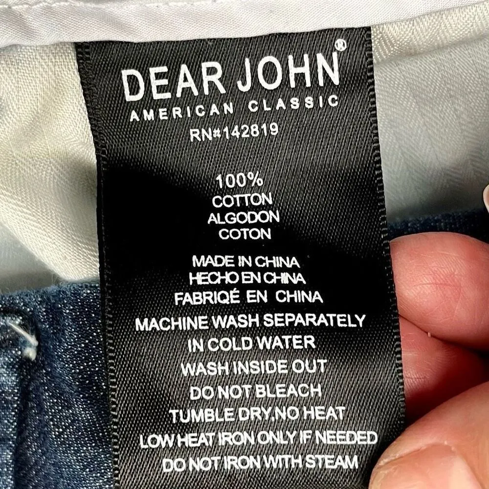 Dear John Hampton Denim Comfort Short Shorts 28 - Image 7