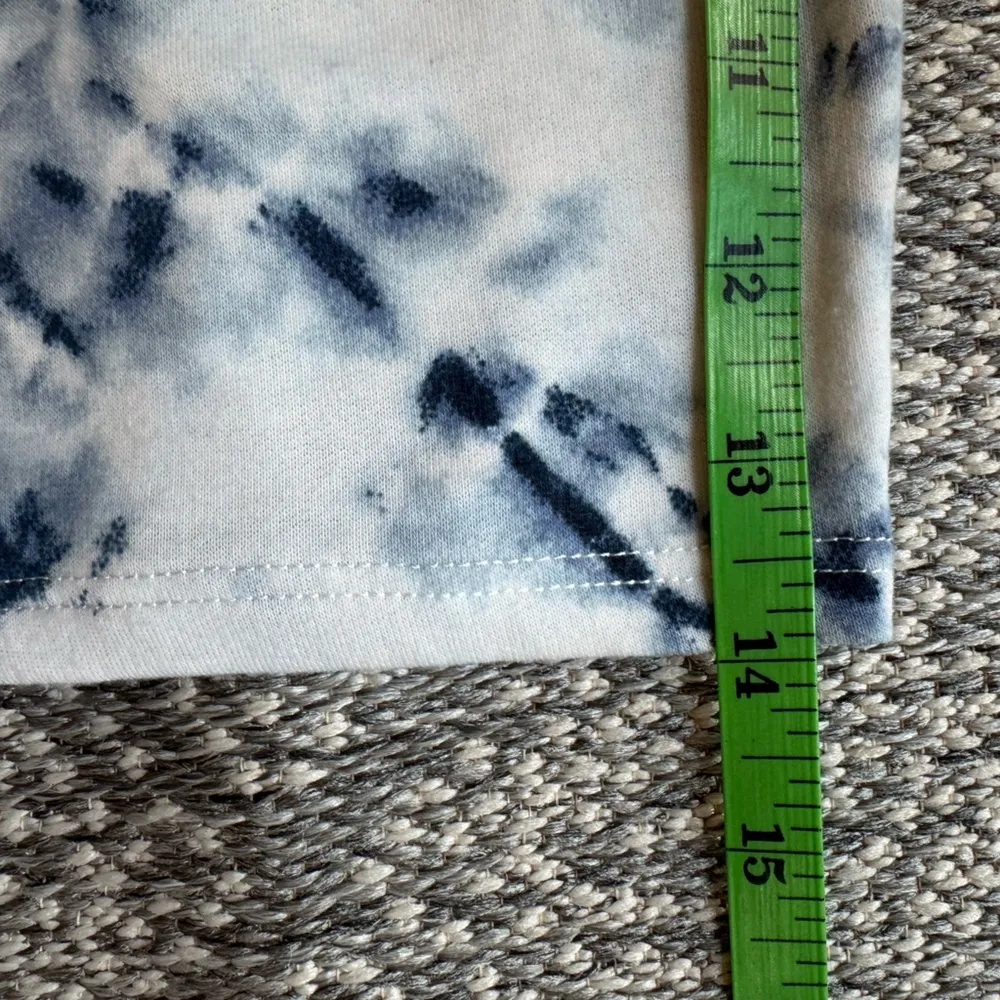 LUCKY BRAND Blue & White Tie-Dye Pajama Shorts - XL - Image 5