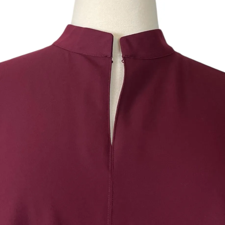 Jaanuu Scrub Top New Aris V-neck Pockets Burgundy Merlot Women’s Plus Size 2X - Image 11