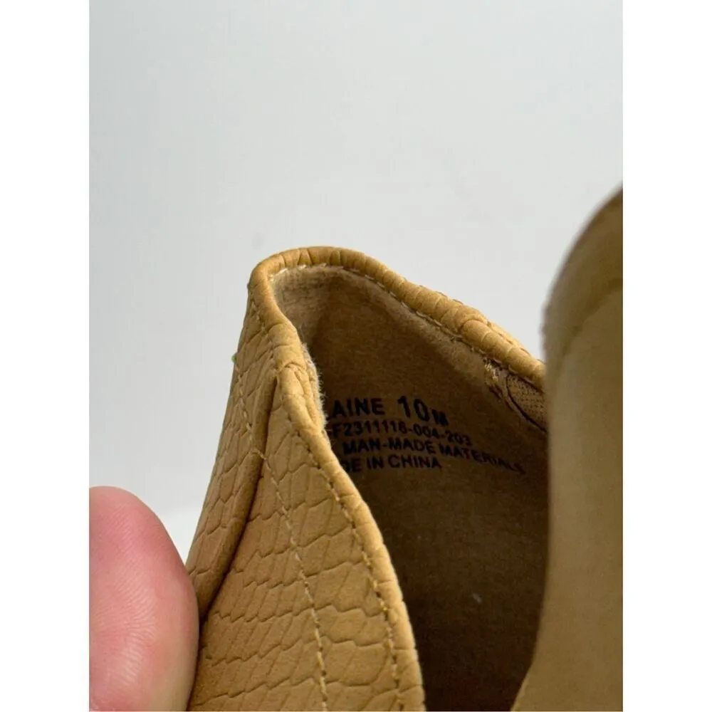 BareTraps Ankle Boots Size 10 Tan Block Heel Cushioned Insole Lightweight NEW - Image 8