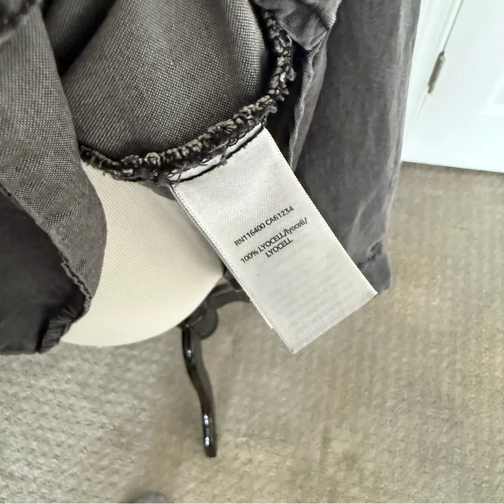 Daily Ritual Lyocell Henley Top size large Gray - Image 5