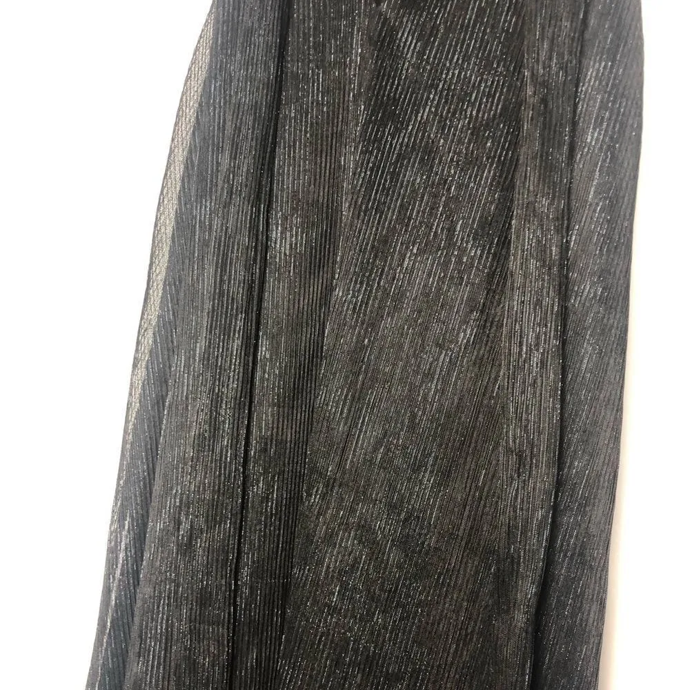 Francesca’s Black Shimmer Ruffle Dress - Image 7