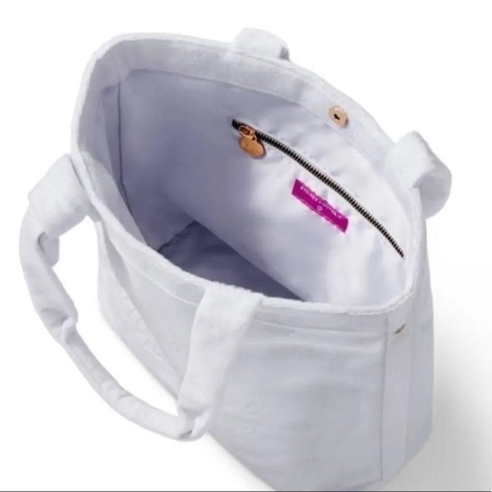 Stoney Clover Lane x Target White Terry Cloth Embossed Beach Tote Bag - Image 3