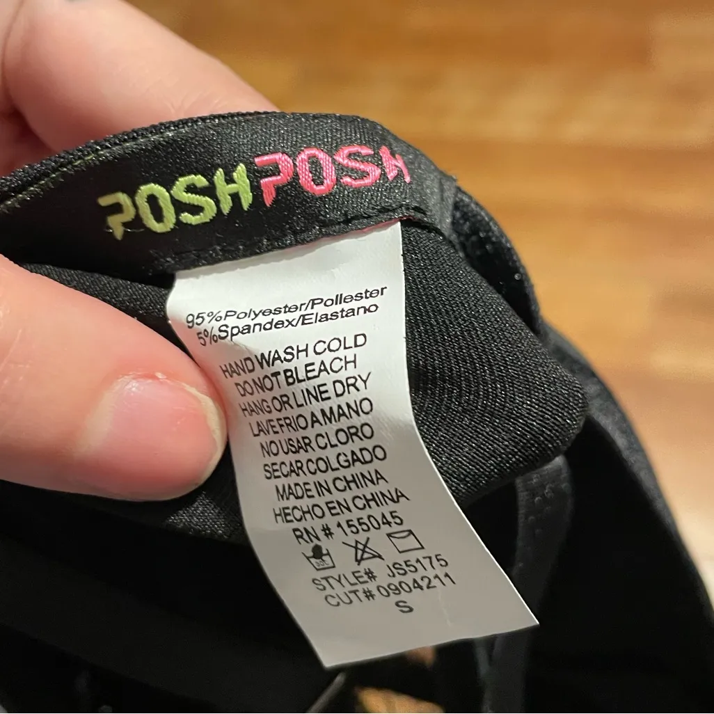 PoshPosh lingerie top Black - Image 3