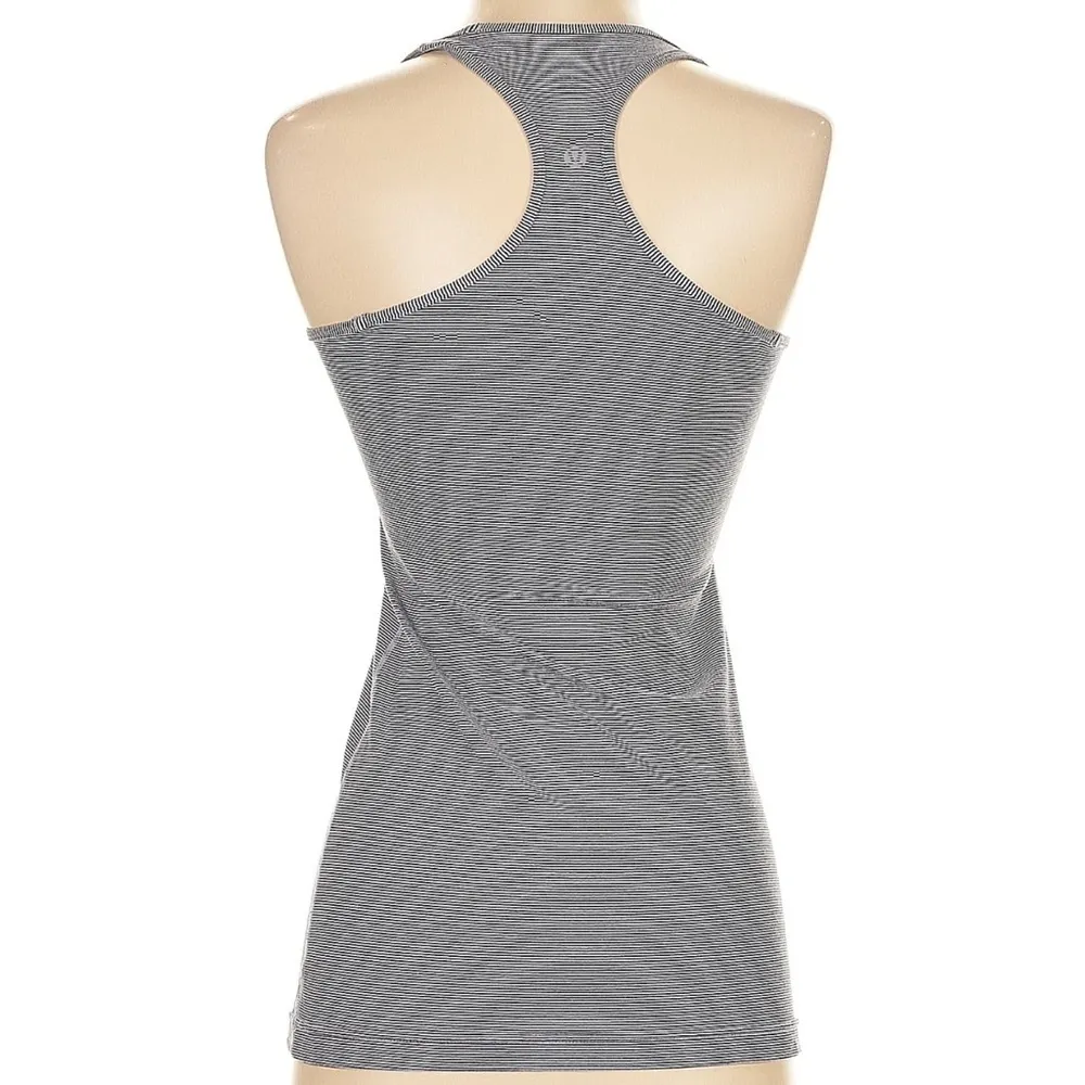 Lululemon Cool Racerback Tank Top in Tonka Stripe Heathered Slate White Size 0 - Image 6
