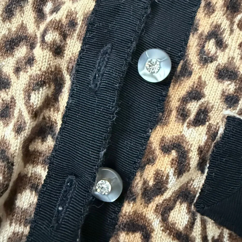 S Charlotte Silk and Angora Embroidered Beaded Sweater Black - Image 7