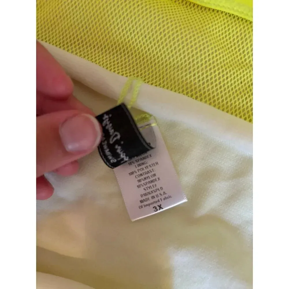 dippin daisy neon yellow bikini swim bottoms 3x NEW - Image 2